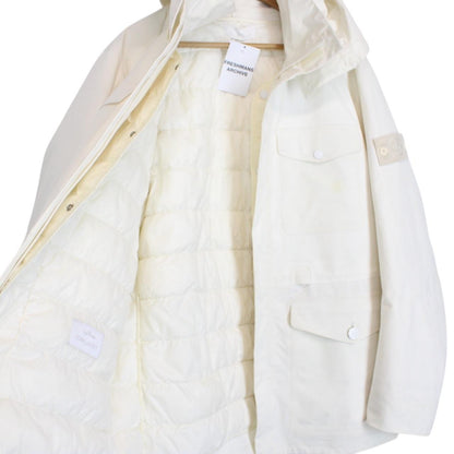 Stone Island Ghost AW 2017 White Tank Shield Waterproof Down Lined Jacket