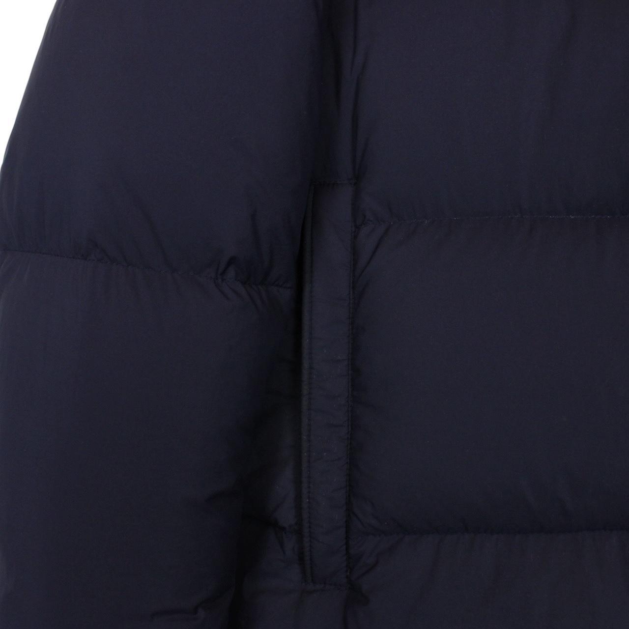 Moncler Konic Navy Blue and Red Full Zip Down Jacket