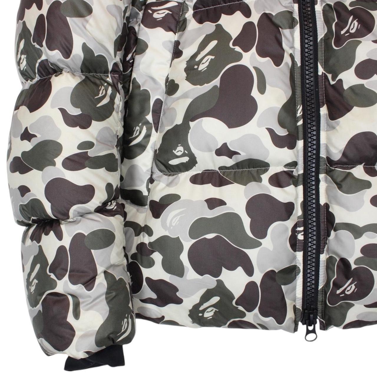 Bape x Canada Goose Grey Camo Crofton Down Puffer Jacket