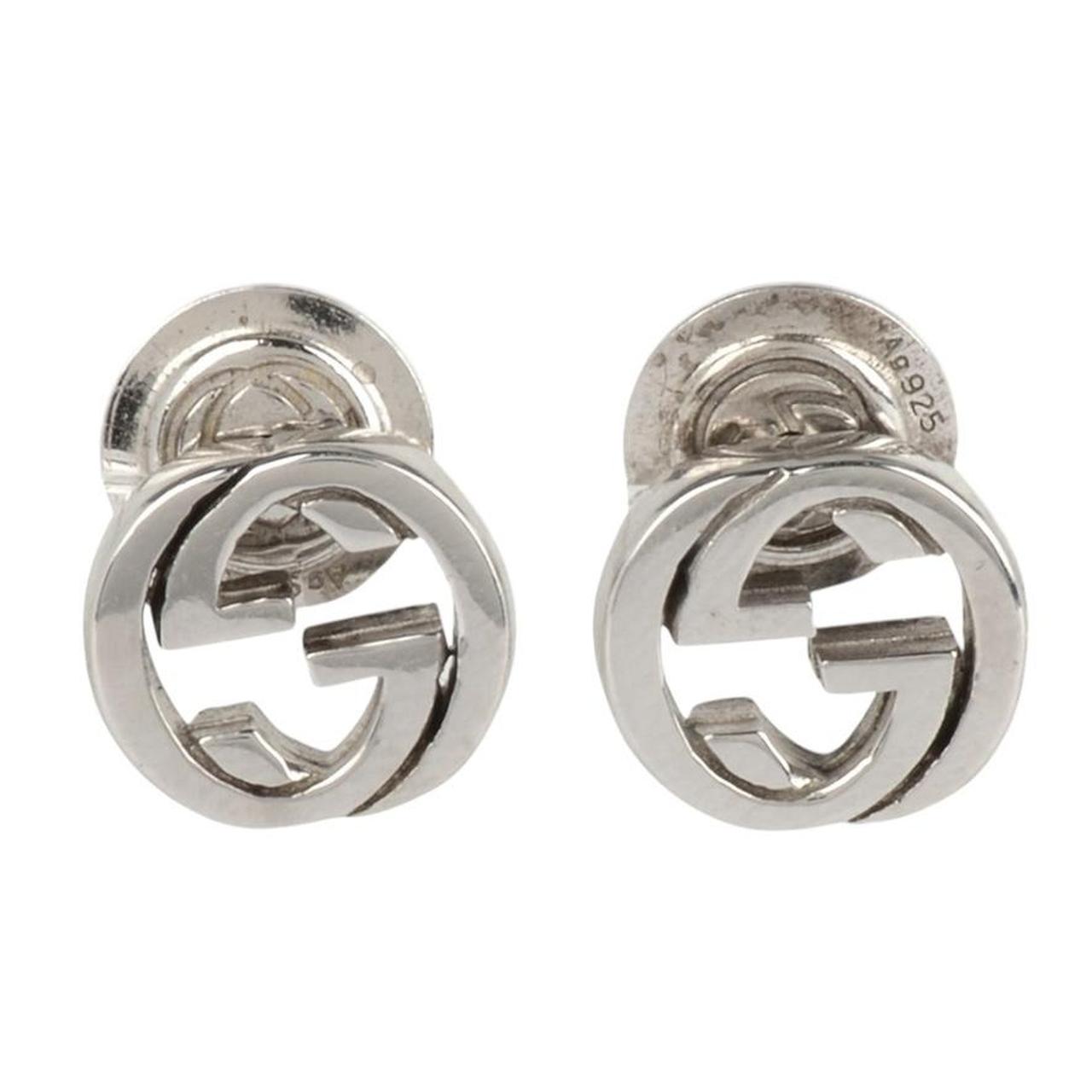 Gucci GG Silver Stud Earrings