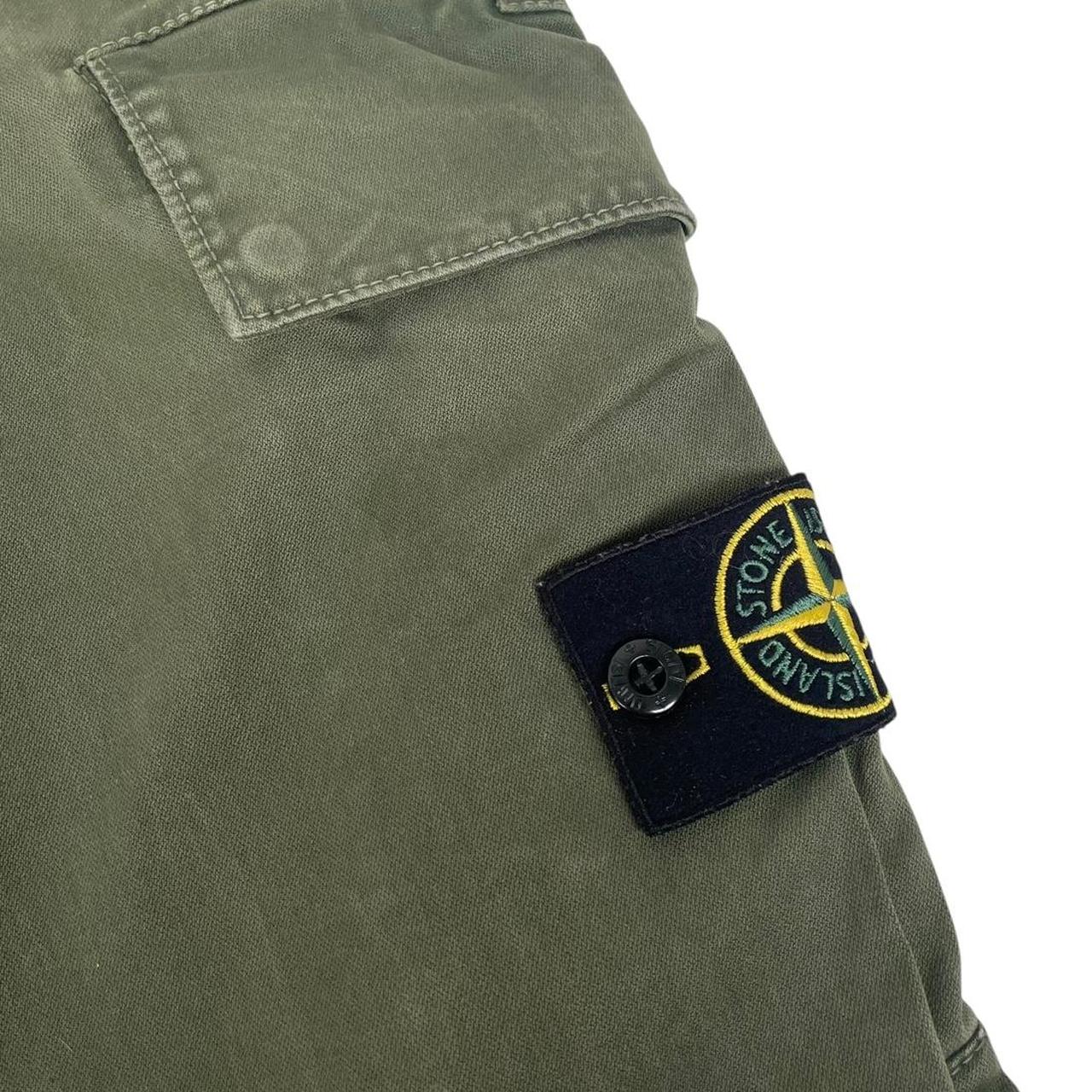 Stone Island AW 2022 Green Skinny Fit Cargo Trousers
