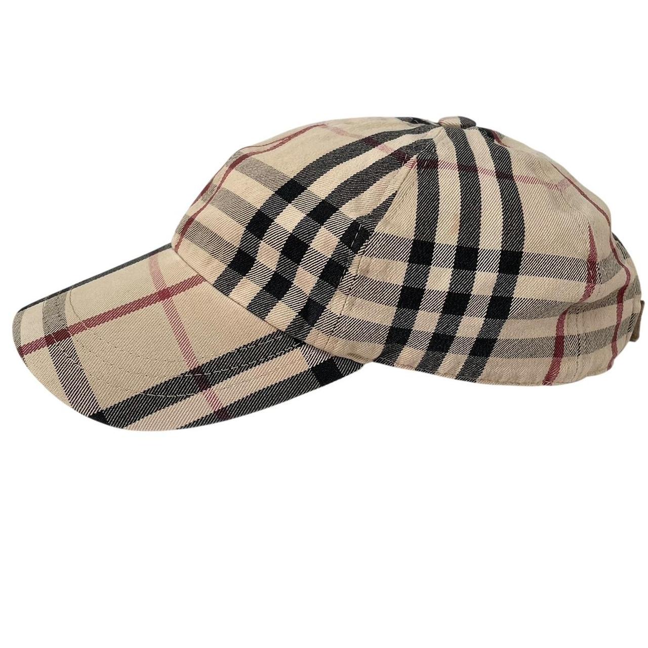 Vintage Burberry London Beige Nova Check Baseball Cap