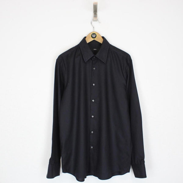 Hugo Boss Black Long Sleeve Cotton Formal Dress Shirt