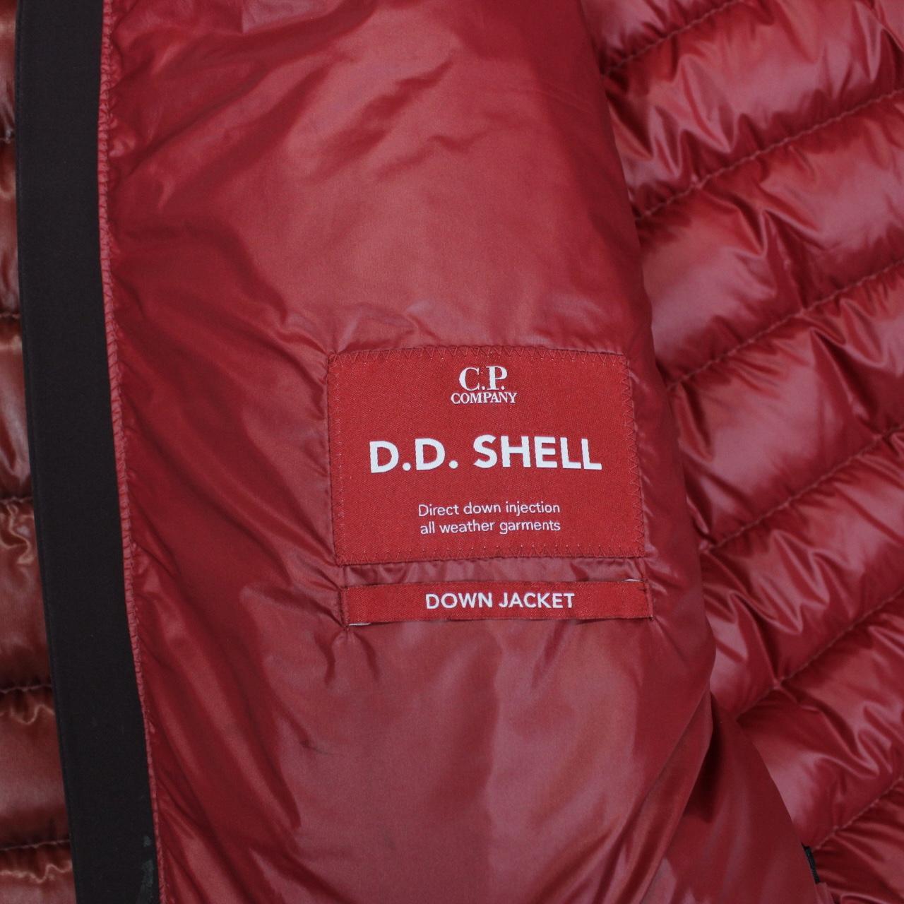 CP Company Kethcup Red DD Shell Nylon Goggle Down Jacket