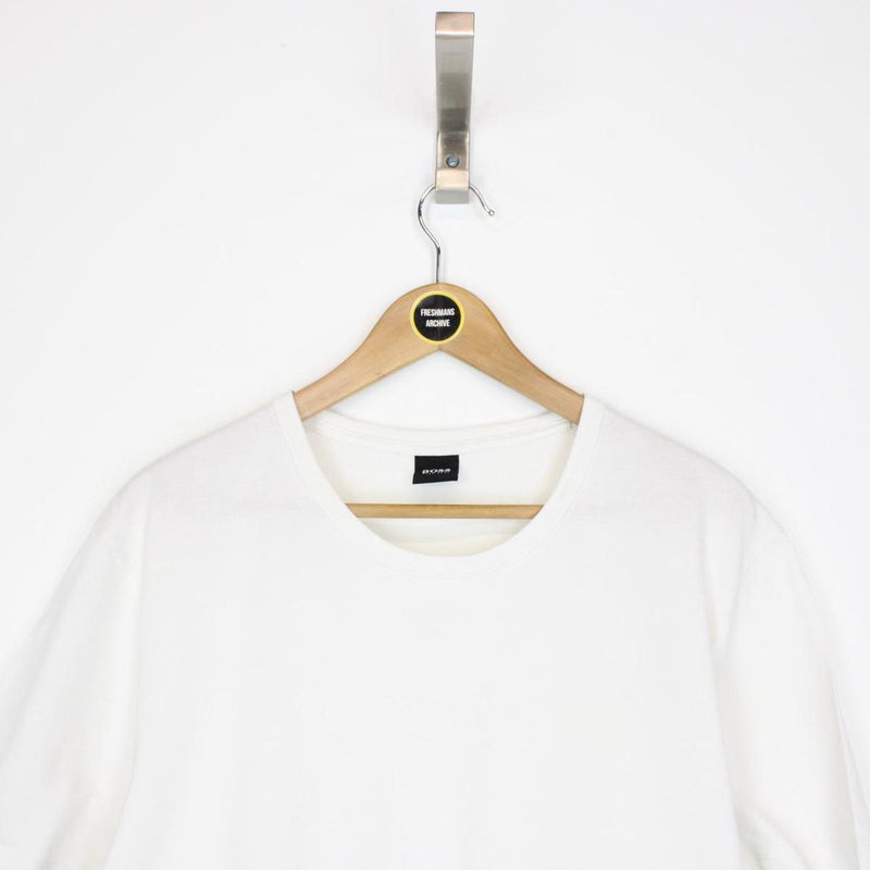 Hugo Boss White Short Sleeve Cotton T-Shirt