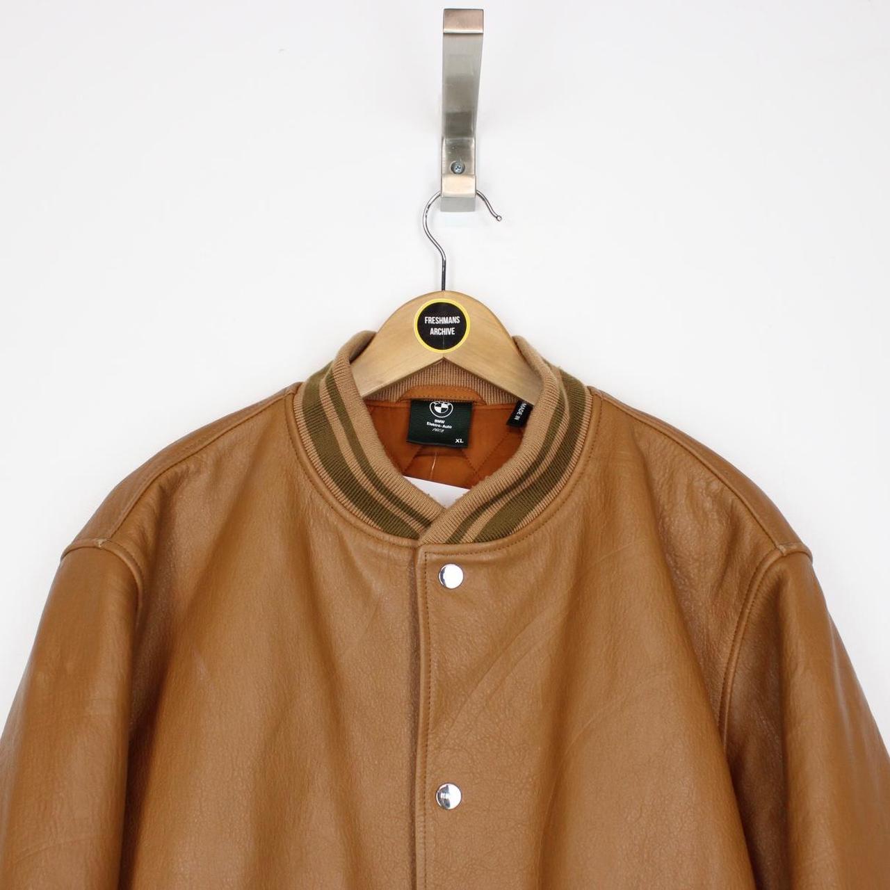 Kith for BMW Desert Brown Leather Bomber Jacket