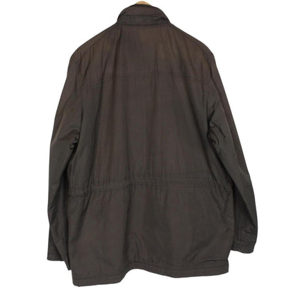 Vintage Burberry London Khaki Brown Nova Check Lined Multi Pocket Jacket