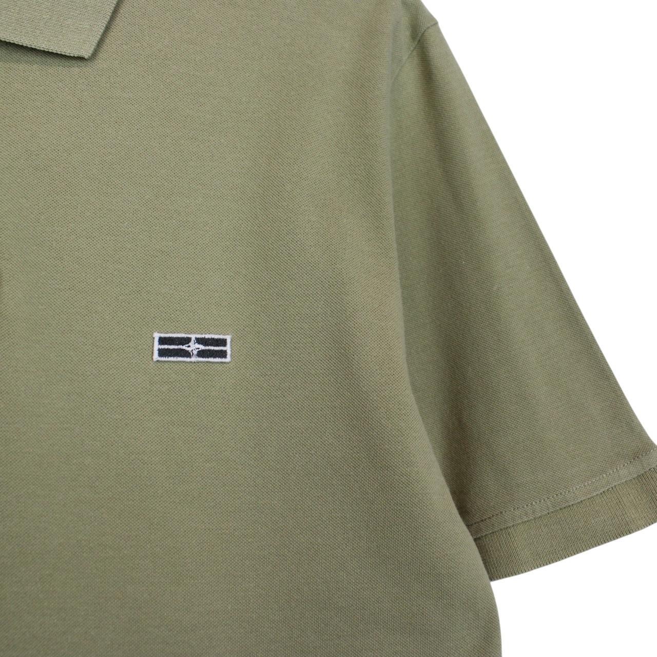 Stone Island Denims Green Short Sleeve Cotton Polo Shirt