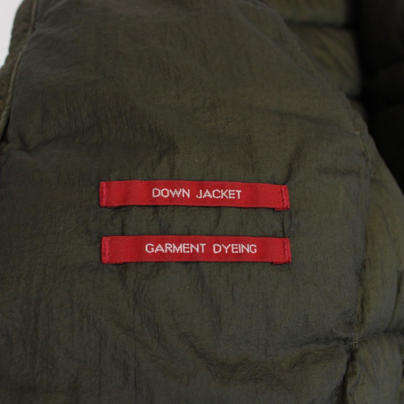 CP Company Khaki Green Nylon Hooded Liner Down Jacket