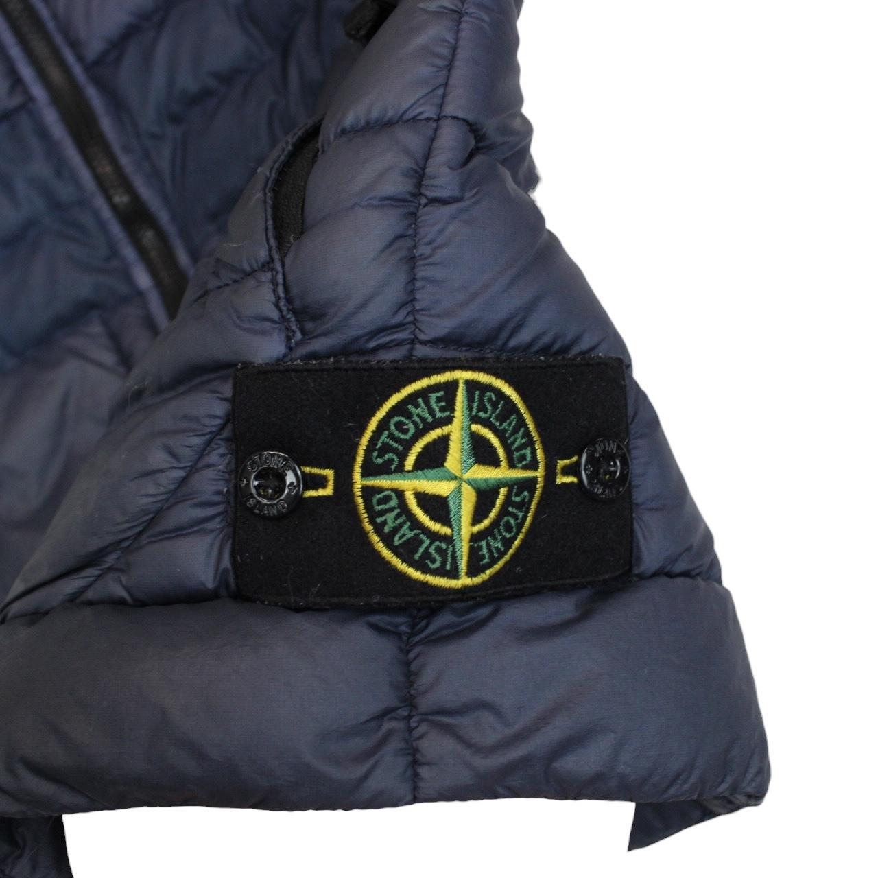 Stone Island AW 2016 Navy Blue Garment Dyed Micro Yarn Down Gilet / Bodywarmer