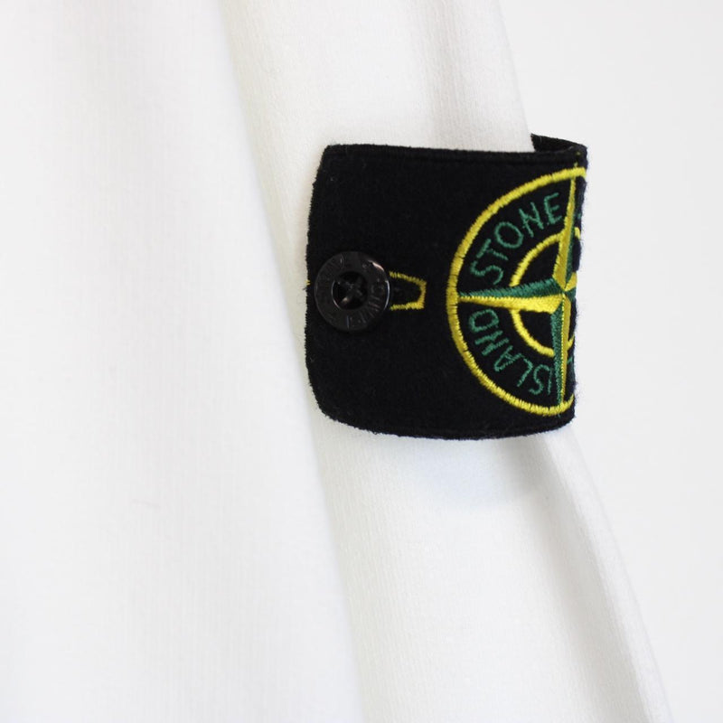 Stone Island AW 2024 White Heavyweight Hoodie Jumper