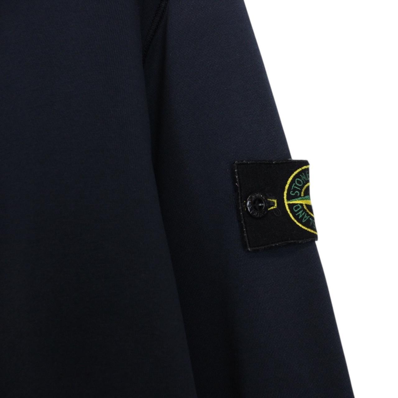 Stone Island SS 2021 Navy Blue Cotton Sweatshirt Jumper