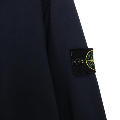 Stone Island SS 2021 Navy Blue Cotton Sweatshirt Jumper