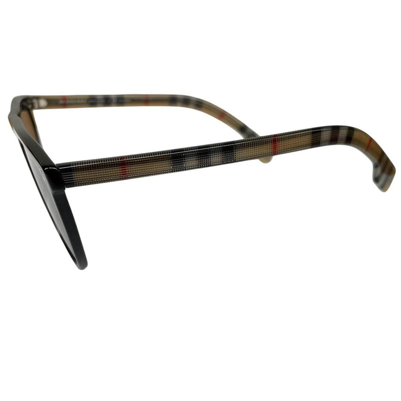 Burberry Black and Brown Nova Check BE4281 Round Sunglasses