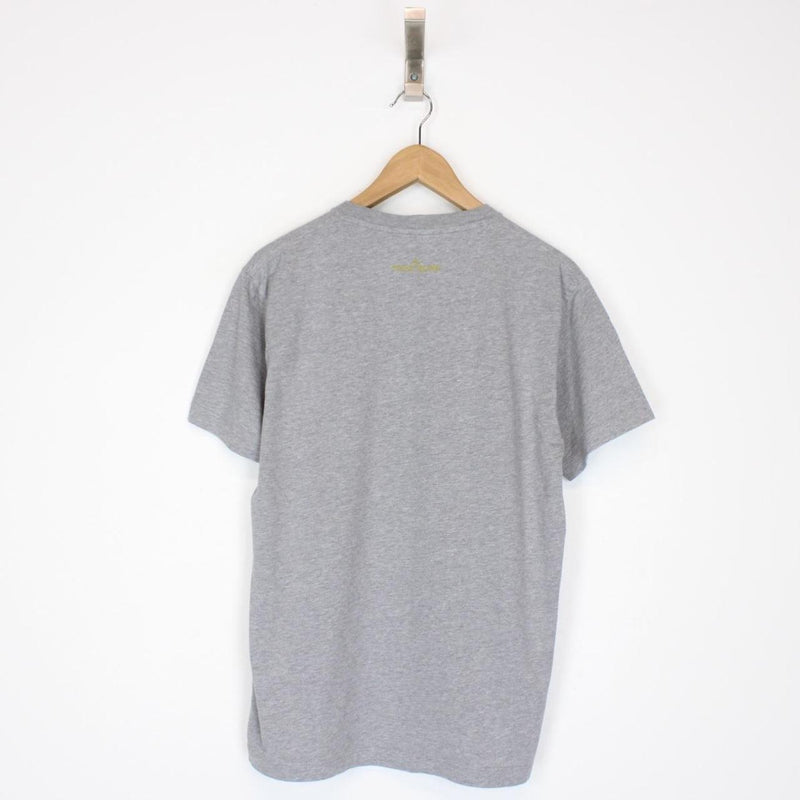 Stone Island AW 2021 Grey Short Sleeve Logo Print T-Shirt