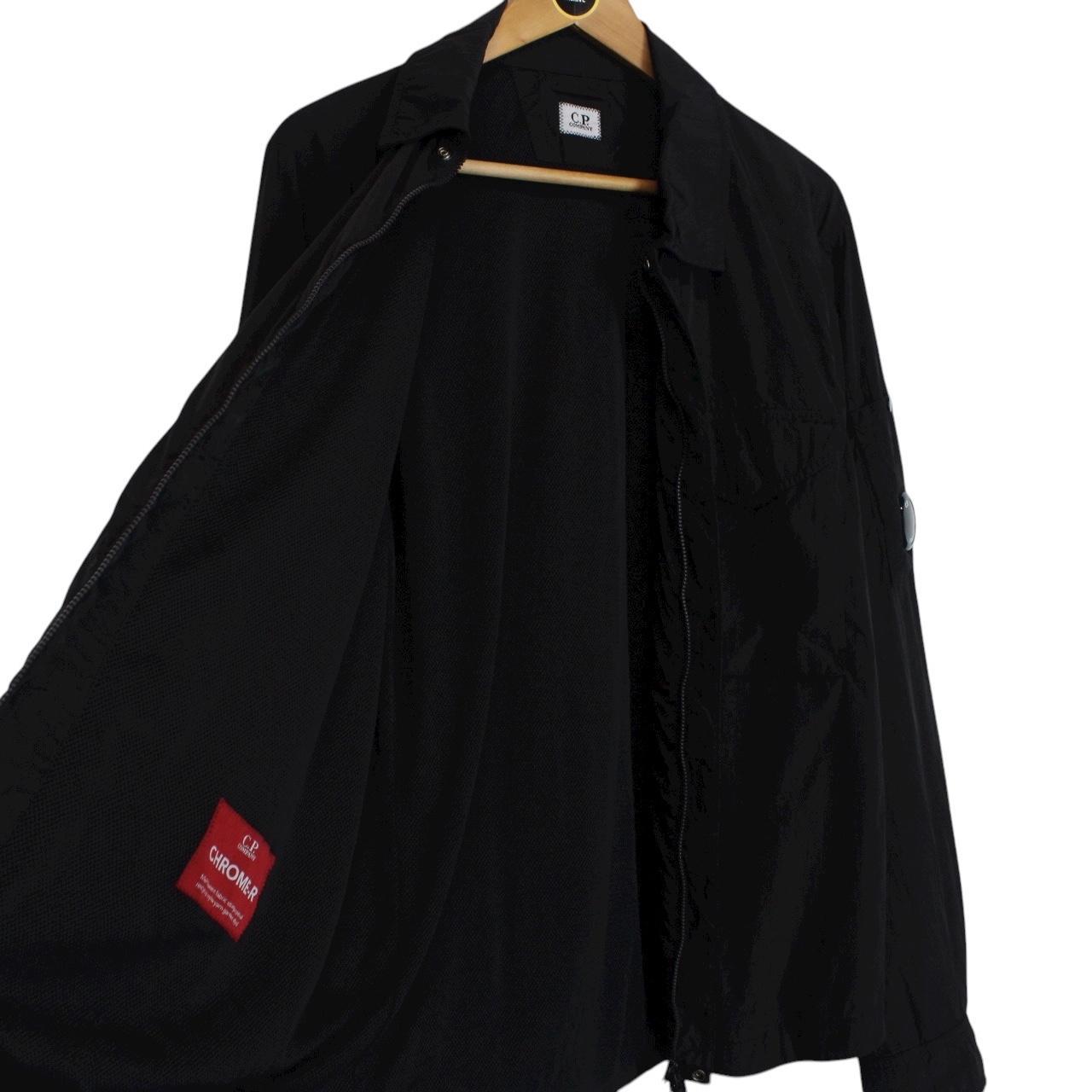 CP Company Black Chrome-R Nylon Full Zip Lens Overshirt Jacket