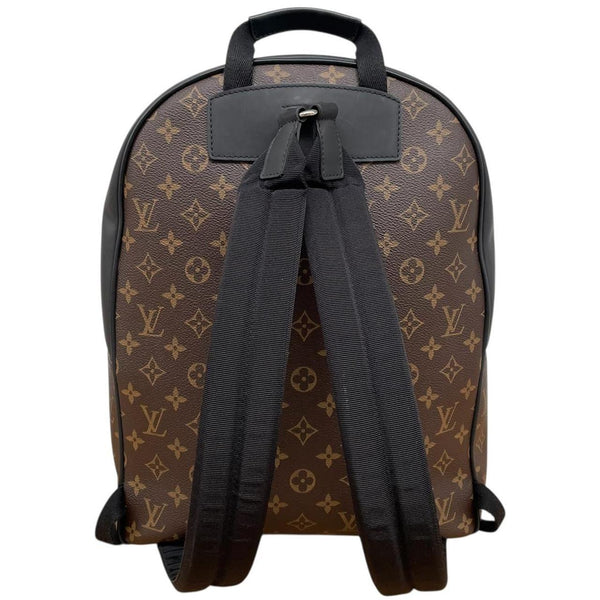 Louis Vuitton 2016 Brown and Black Monogram Coated Canvas Josh Backpack