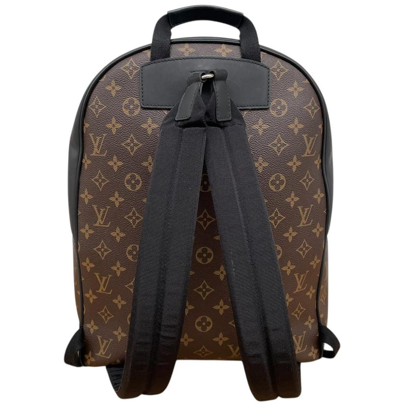 Louis Vuitton 2016 Brown and Black Monogram Coated Canvas Josh Backpack