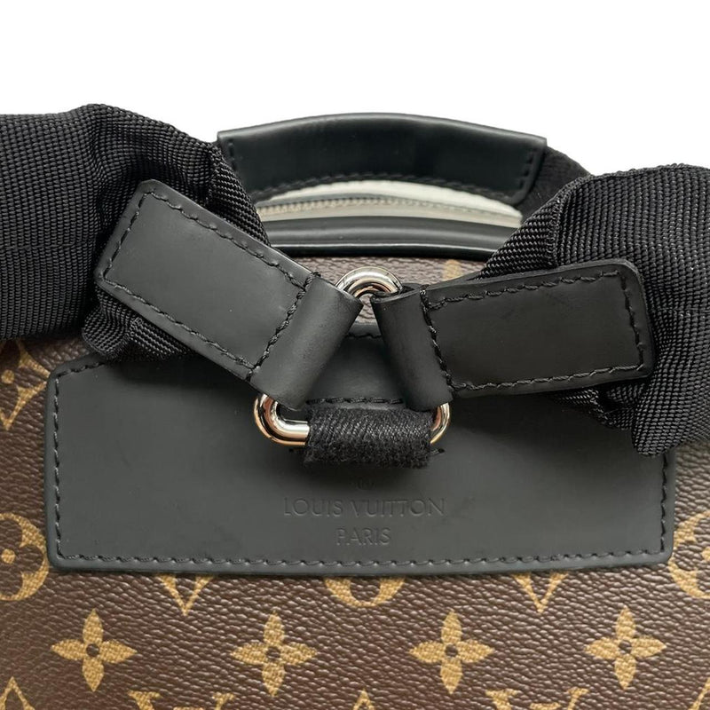 Louis Vuitton 2016 Brown and Black Monogram Coated Canvas Josh Backpack