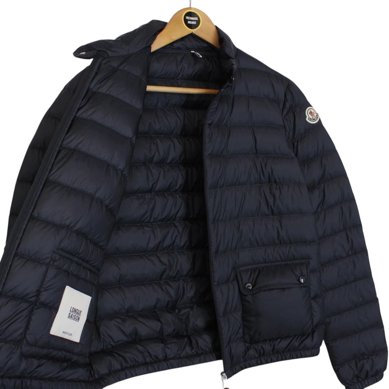 Moncler Lans Navy Blue Quilted Down Jacket