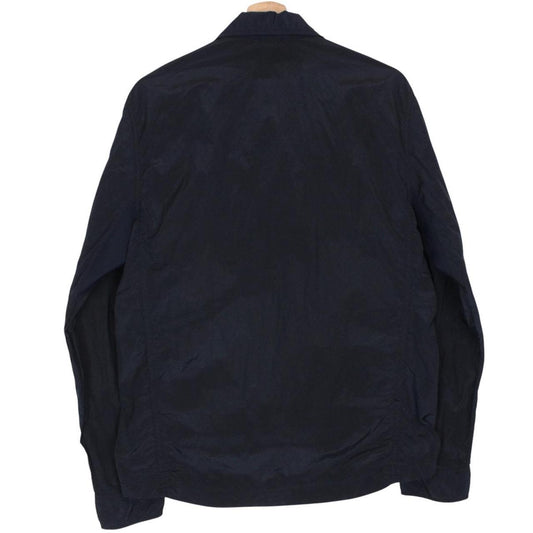 Stone Island SS 2018 Navy Blue Full Zip Nylon Metal Overshirt Jacket