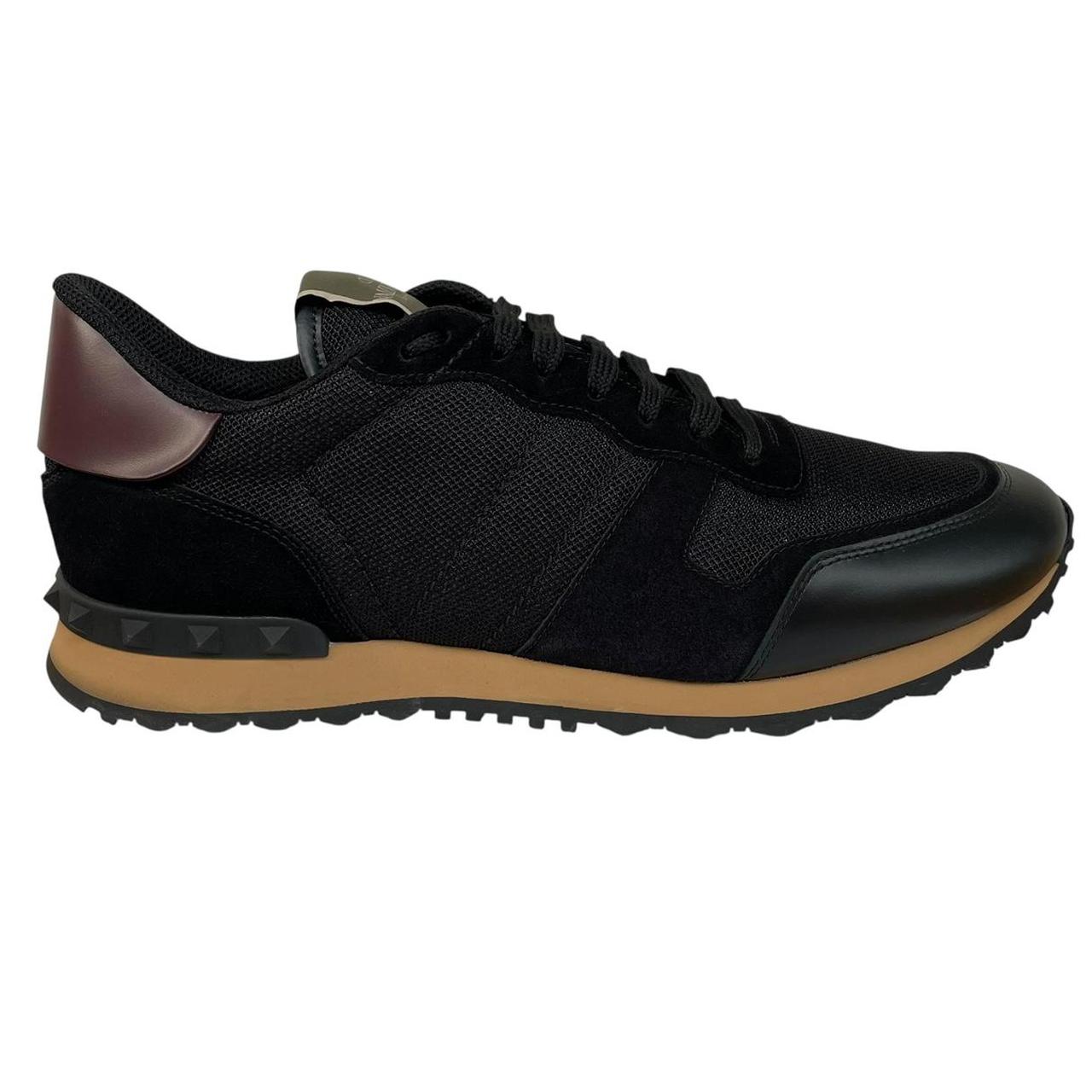 Valentino Garavani Rockrunner Black Suede, Leather and Mesh Trainers