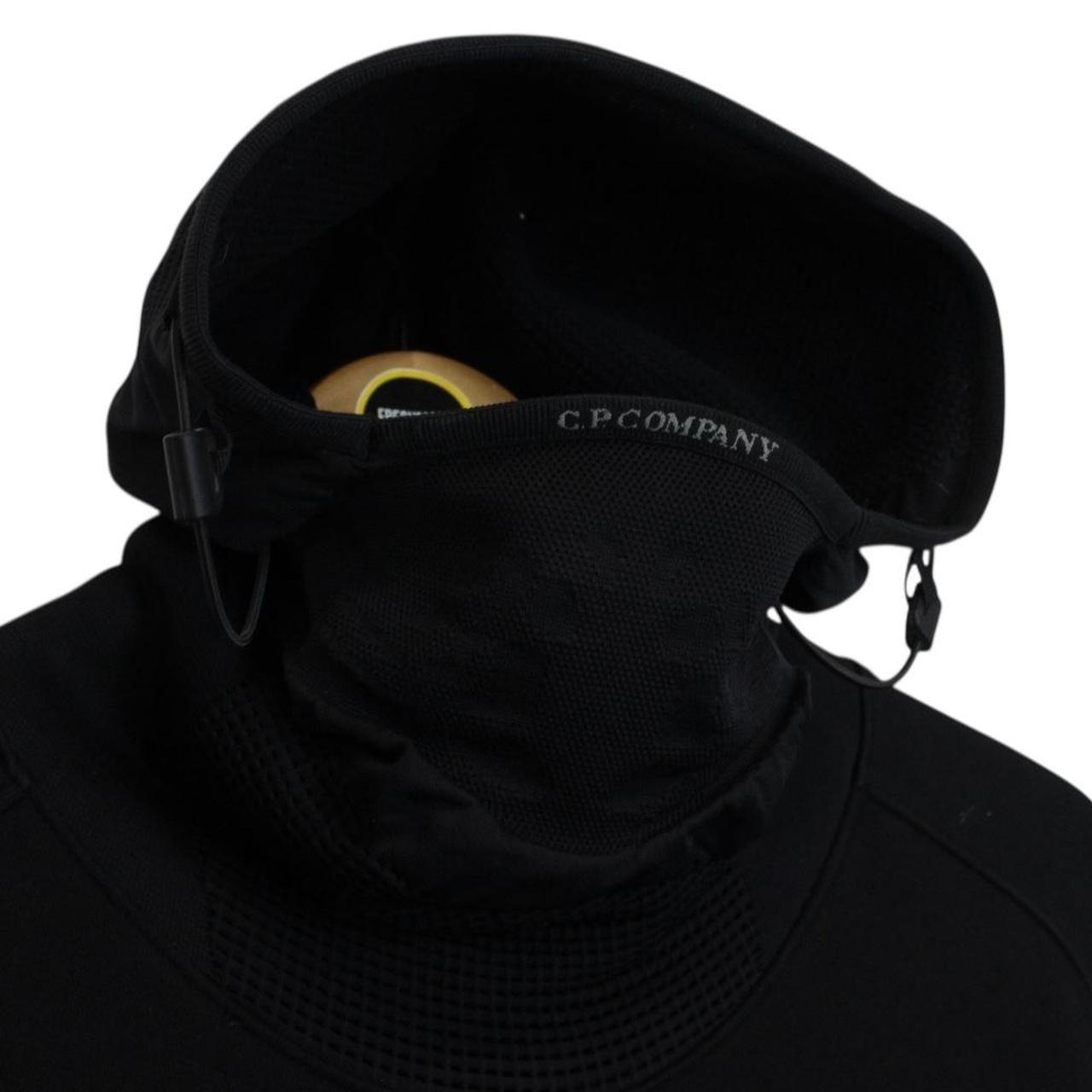 CP Company Metropolis Black Cotton Ninja Face Mask Hoodie Jumper