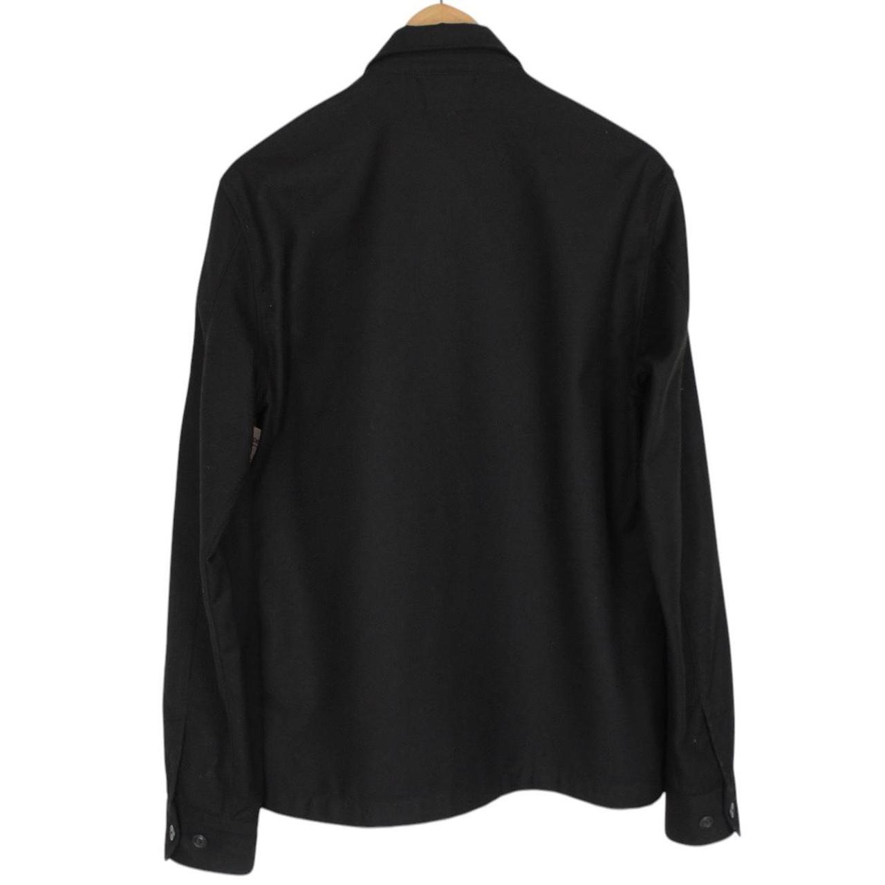 CP Company Black Button Up Military Lens Overshirt