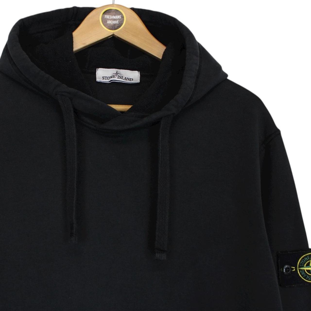 Stone Island AW 2022 Black Cotton Hoodie Jumper