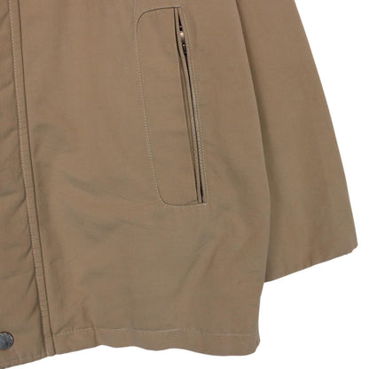 Vintage Burberry London Tan Brown Full Zip Cotton Blend Jacket