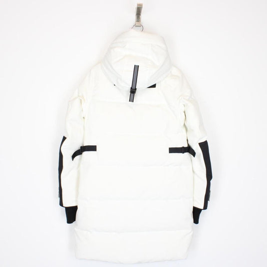 Canada Goose White and Black Merrit Arctic-Tech Parka Down Jacket