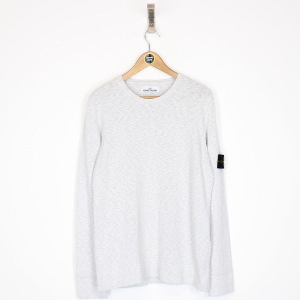 Stone Island SS 2016 Grey Thin Cotton Knit Sweatshirt