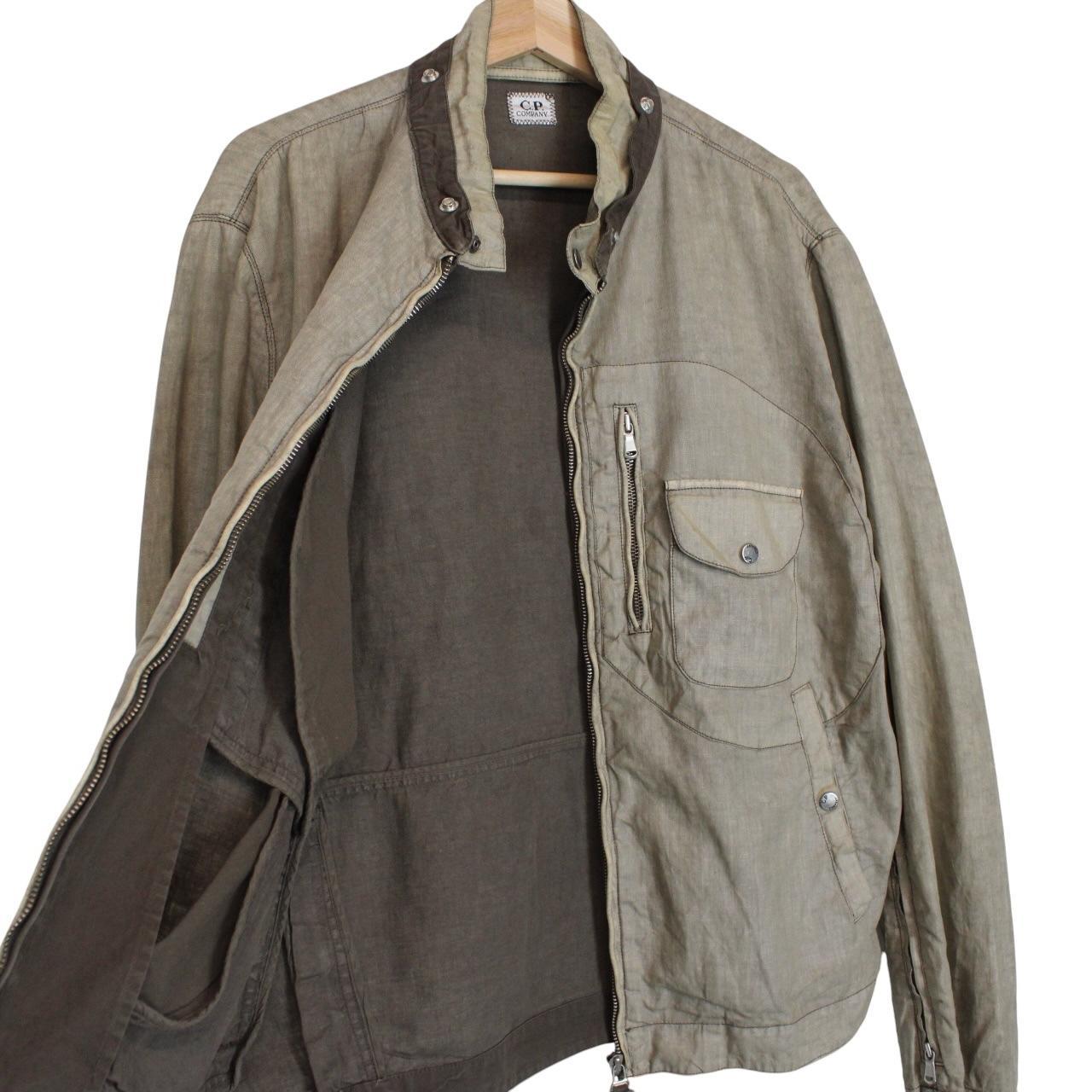 Vintage CP Company SS 2004 Brown Lino Flax Jacket