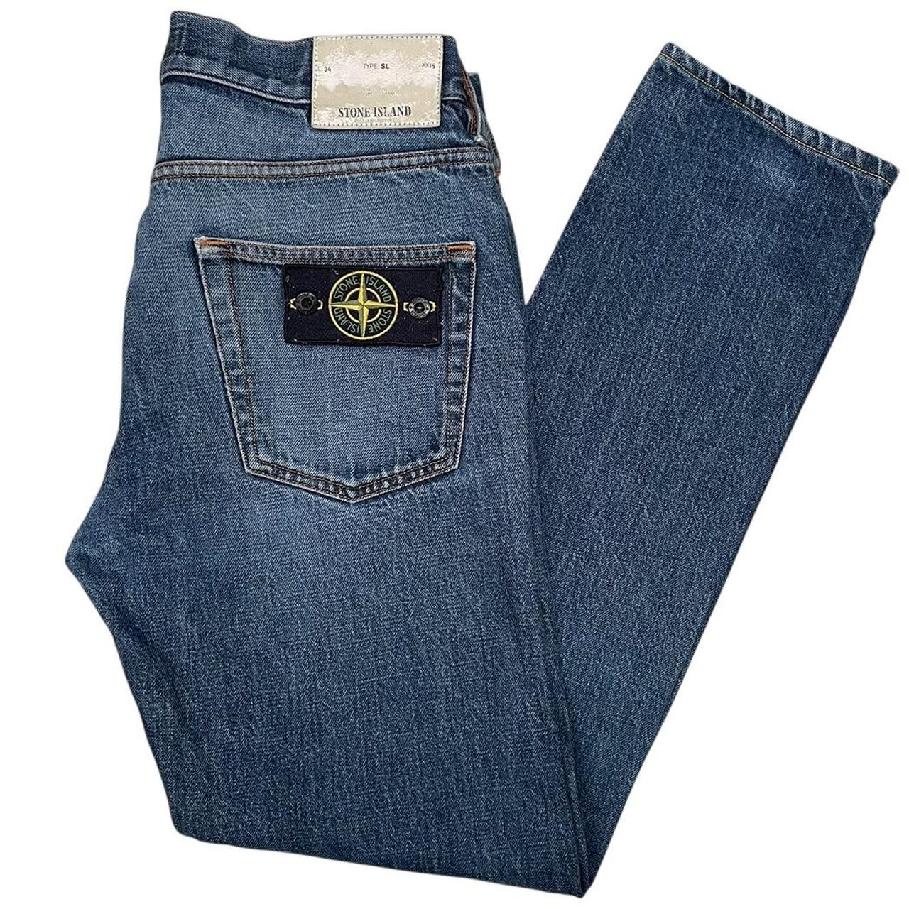 Stone Island SS 2017 Navy Blue Slim Fit Denim Jeans