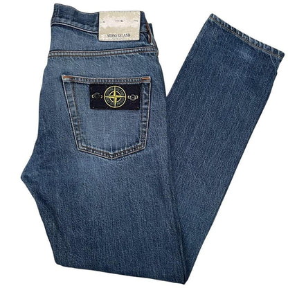 Stone Island SS 2017 Navy Blue Slim Fit Denim Jeans