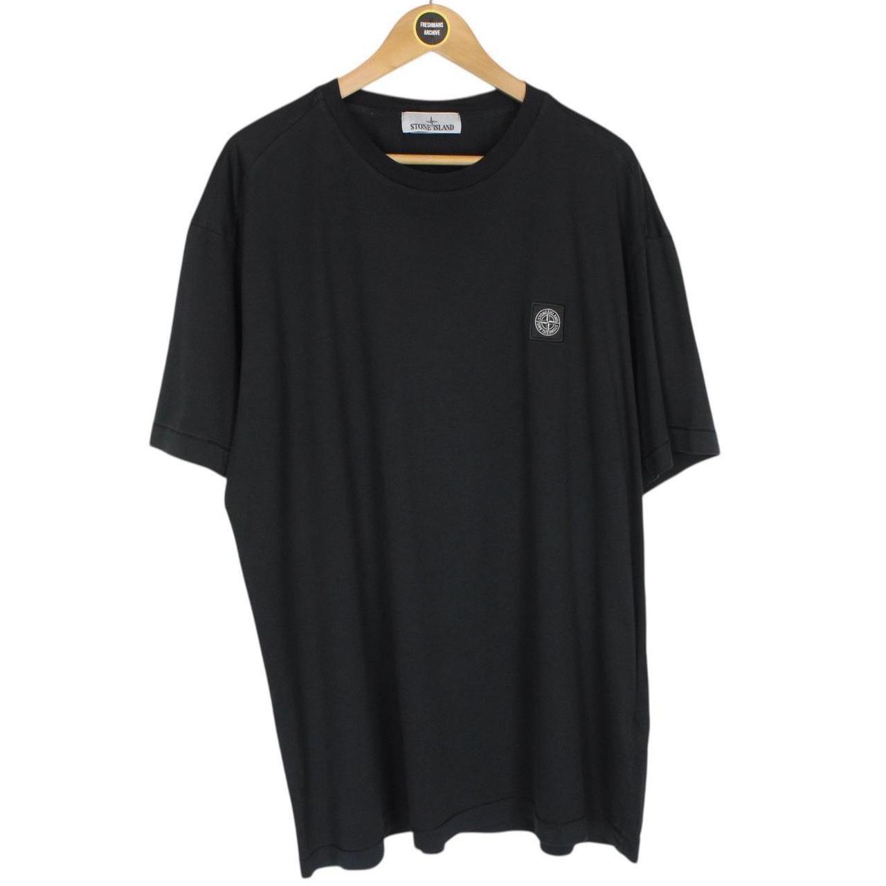 Stone Island SS 2022 Black Short Sleeve Compass T-Shirt