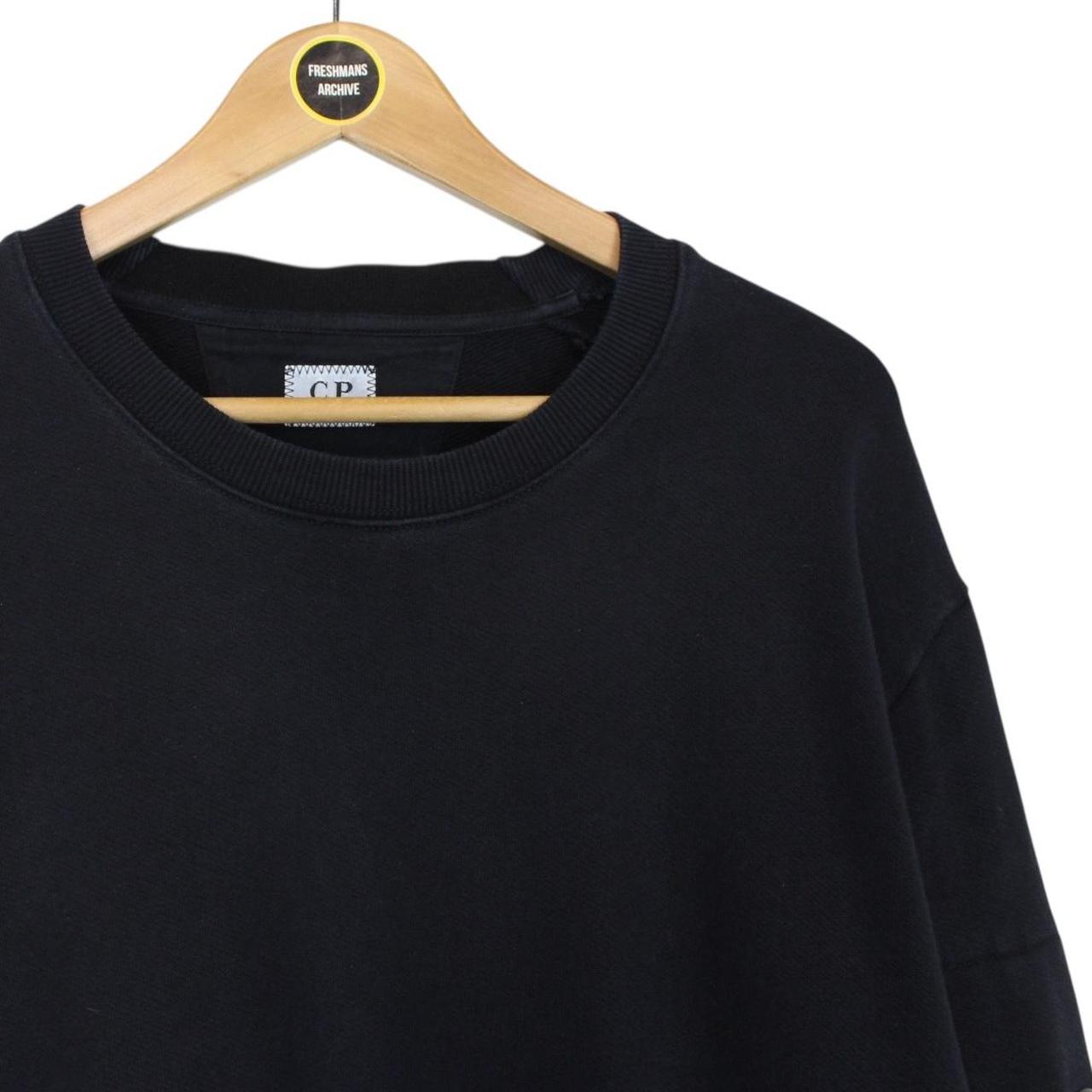 CP Company Navy Blue Goggle Lens Cotton Sweatshirt Jumper