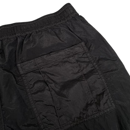 Stone Island SS 2019 Black RE-T Fit Nylon Cargo Trousers