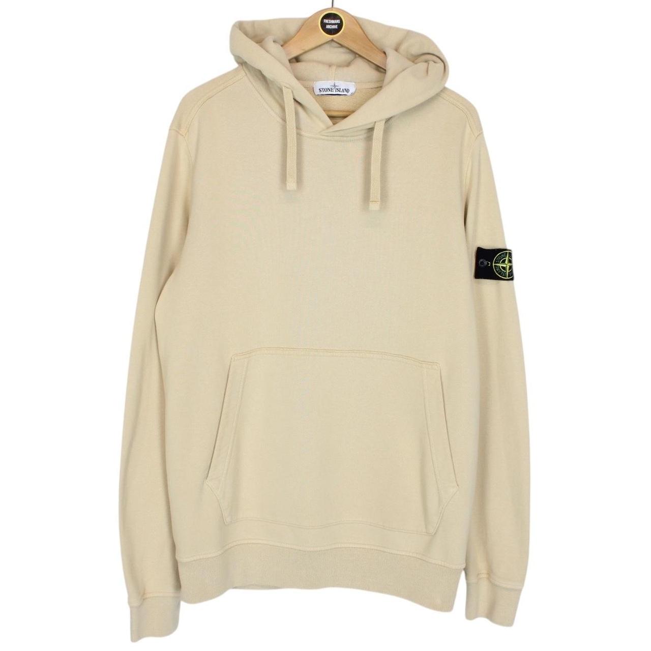 Stone Island AW 2019 Beige Cotton Hoodie Jumper