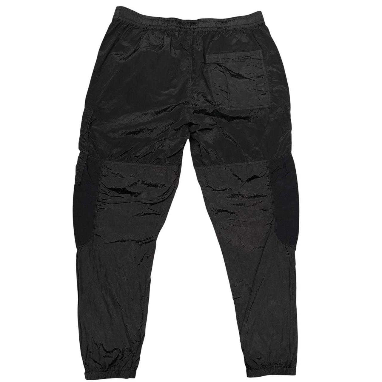 Stone Island SS 2019 Black RE-T Fit Nylon Cargo Trousers