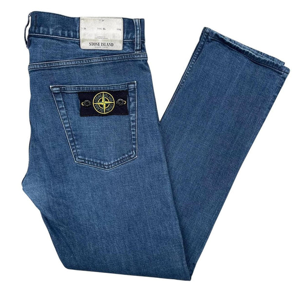 Stone Island SS 2016 Blue Slim Fit Denim Jeans