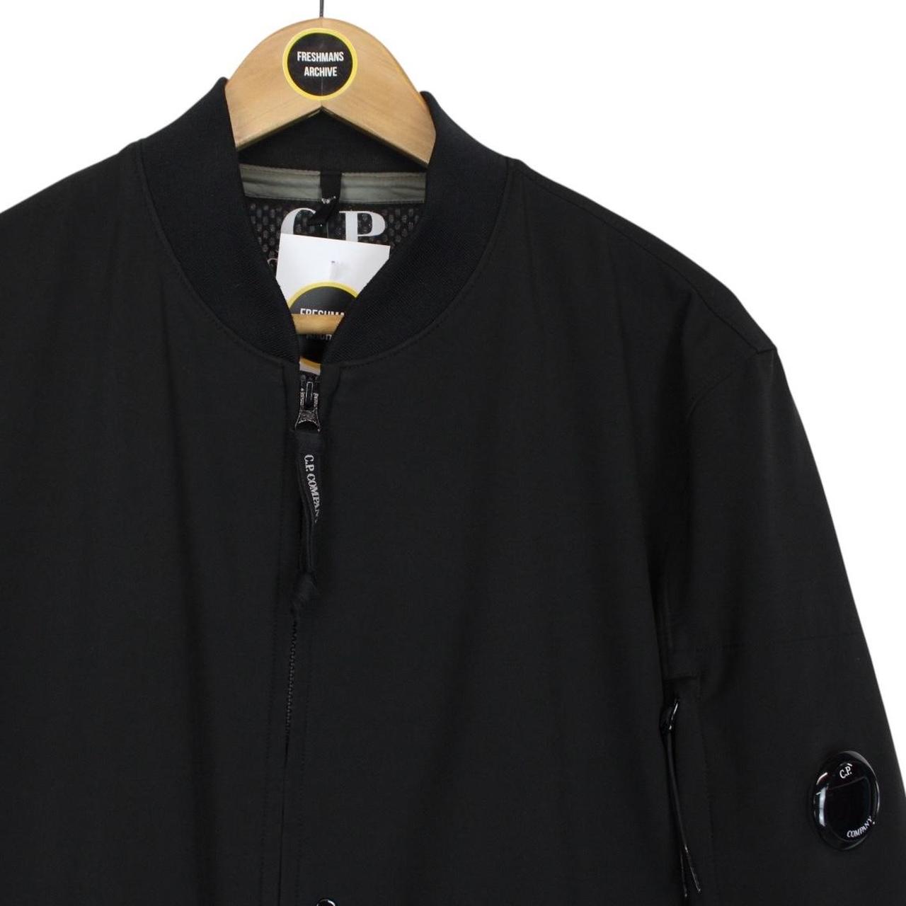 CP Company Black Full Zip Nylon Lens Bomber Jacket