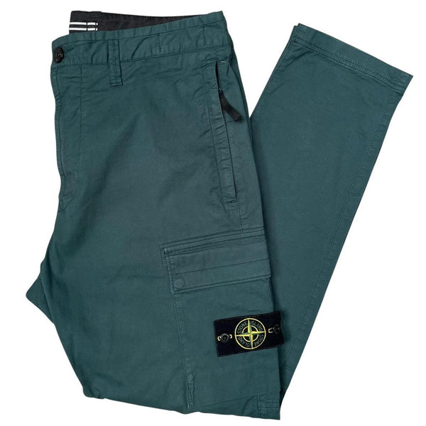 Stone Island Green RE-T Fit Cargo Trousers