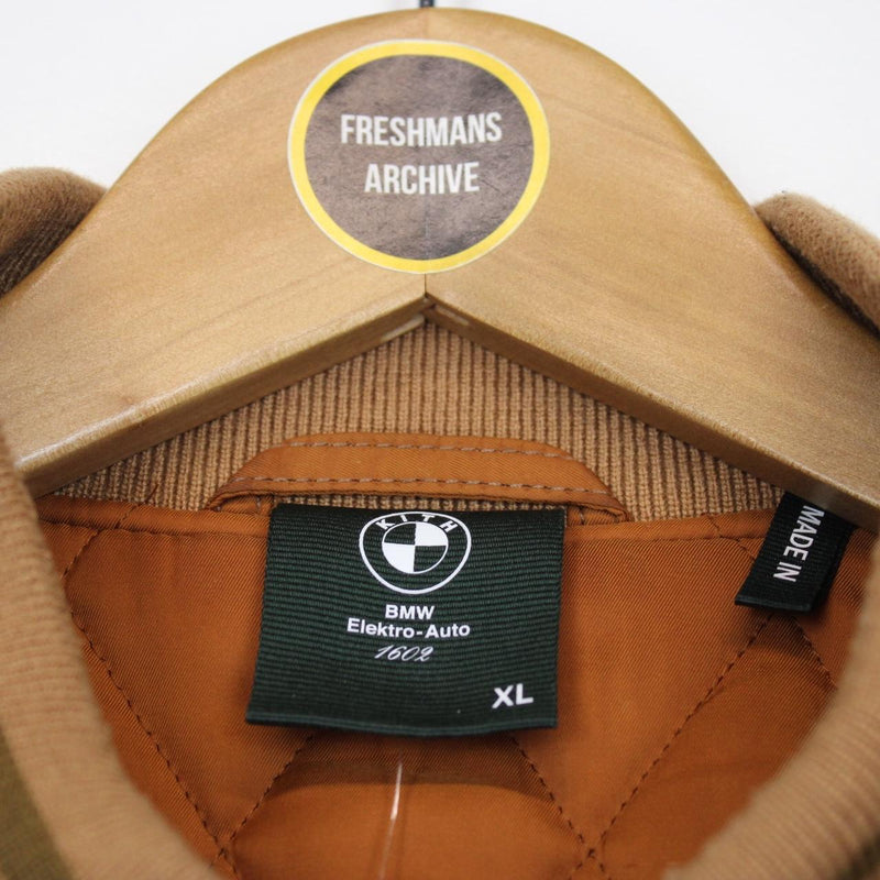 Kith for BMW Desert Brown Leather Bomber Jacket