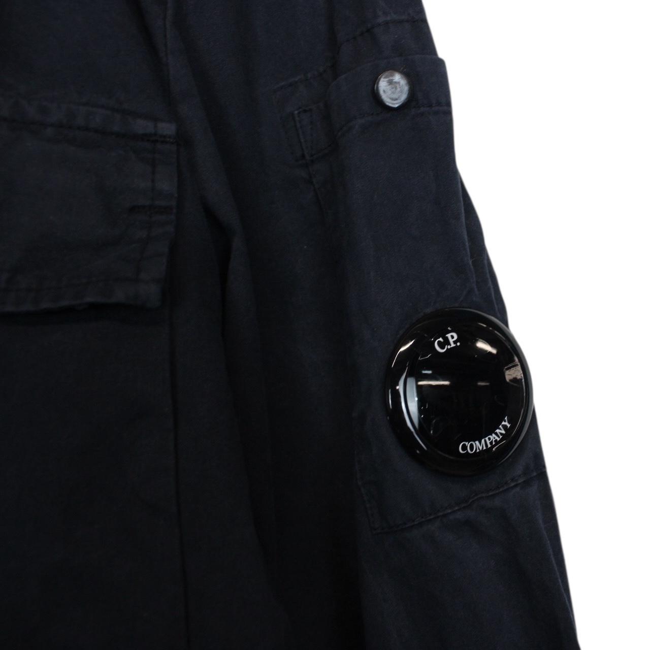 CP Company Navy Blue Cotton Long Sleeve Lens Shirt