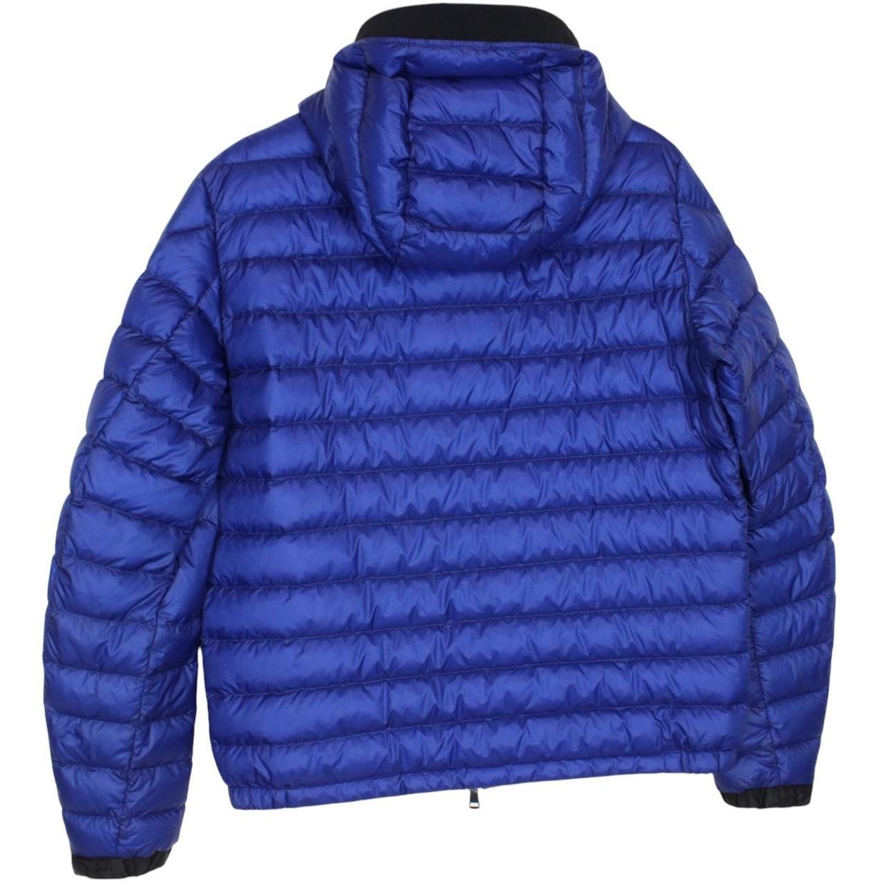 Moncler Morvan Blue Full Zip Hooded Down Jacket