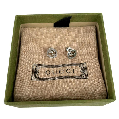 Gucci GG Silver Stud Earrings
