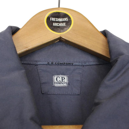 CP Company Grey Full Zip Cotton Lens Overshirt Jacket