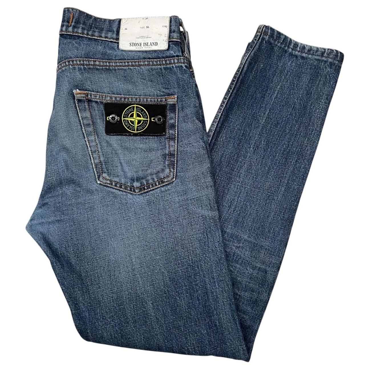 Stone Island AW 2015 Blue Slim Fit Denim Jeans