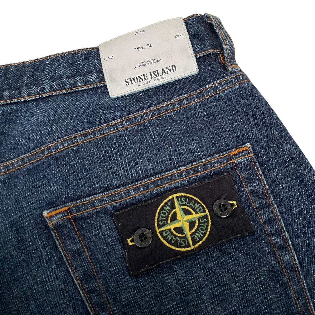 Stone Island AW 2017 Navy Blue Slim Fit Denim Jeans